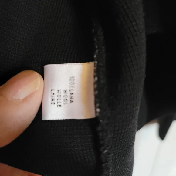 Full Zip Merino Wool W/pockets By Cruciani, Black, XL